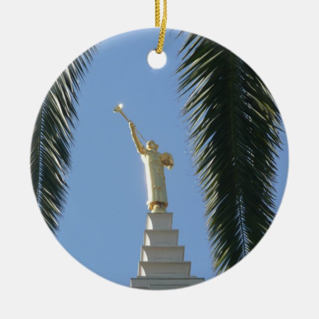 Angel Moroni Keramik Keramik Ornament (Vorne)