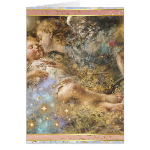 Angel Musician by Irolli Art Christmas Card