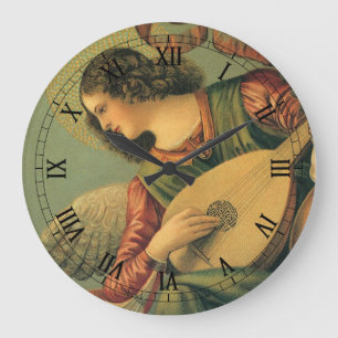 Angel Musician, Melozzo da Forli, Renaissance Art Große Wanduhr