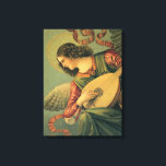 Angel Musician, Melozzo da Forli, Renaissance Art Leinwanddruck<br><div class="desc">Angel Musician (c. 1480) von Künstler Melozzo da Forlì (c. 1438-1494) ist ein Vintages Renaissance-Zeitalter feine Kunst religiöse Porträtmalerei. Ein Fresko mit einem Engel, der Musik macht, indem er ein Musikinstrument, die Laute, spielt. Dies ist eines der schönsten Werke der italienischen Renaissance, selbst in ihrem schwer beschädigten Staat. Melozzo da...</div>