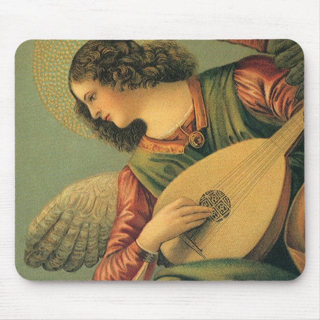 Angel Musician, Melozzo da Forli, Renaissance Art Mousepad (Vorne)