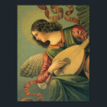 Angel Musician, Melozzo da Forli, Renaissance Art Poster<br><div class="desc">Angel Musician (c. 1480) von Künstler Melozzo da Forlì (c. 1438-1494) ist ein Vintages Renaissance-Zeitalter feine Kunst religiöse Porträtmalerei. Ein Fresko mit einem Engel, der Musik macht, indem er ein Musikinstrument, die Laute, spielt. Dies ist eines der schönsten Werke der italienischen Renaissance, selbst in ihrem schwer beschädigten Staat. Melozzo da...</div>