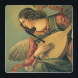 Angel Musician, Melozzo da Forli, Renaissance Art Quadratische Wanduhr<br><div class="desc">Angel Musician (c. 1480) von Künstler Melozzo da Forlì (c. 1438-1494) ist ein Vintages Renaissance-Zeitalter feine Kunst religiöse Porträtmalerei. Ein Fresko mit einem Engel, der Musik macht, indem er ein Musikinstrument, die Laute, spielt. Dies ist eines der schönsten Werke der italienischen Renaissance, selbst in ihrem schwer beschädigten Staat. Melozzo da...</div>