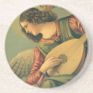 Angel Musician, Melozzo da Forli, Renaissance Art Sandstein Untersetzer