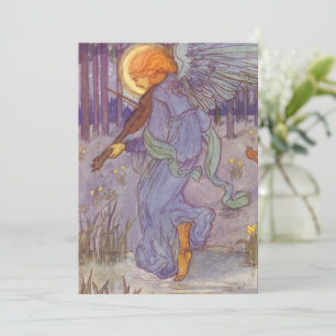 Angel Musician Violine spielen, Vintage Musik