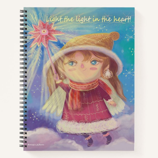 Angel-niedlich-Notebook Notizbuch (Vorderseite)
