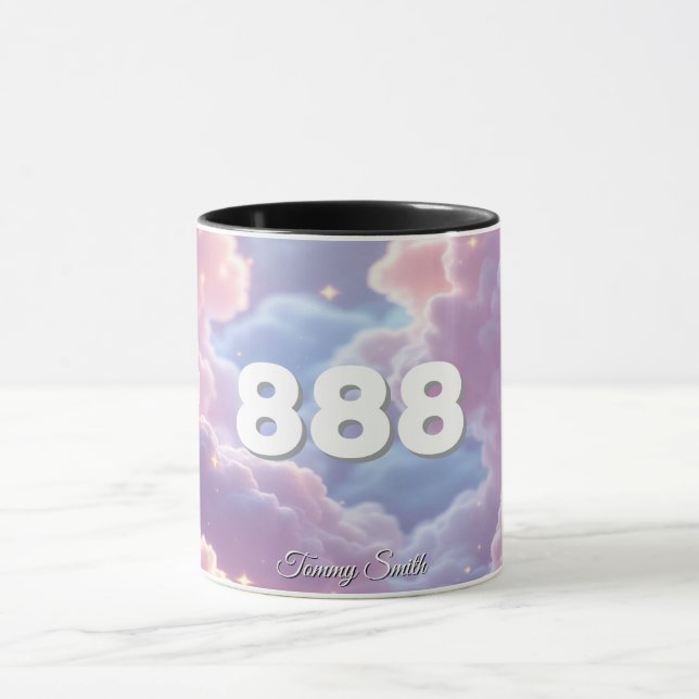 Angel Number 888 - Manifestabundance & Success Tasse (Zentrum)