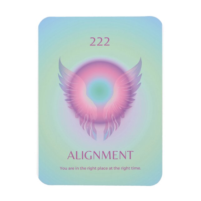 Angel Number Aura Magnet 222 Ausrichtung (Vertikal)