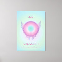 Angel Number Aura Poster 222 Ausrichtung