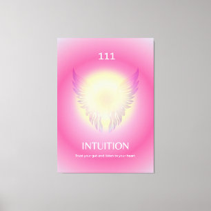Angel Number Aura Print 111 Intuition Leinwanddruck