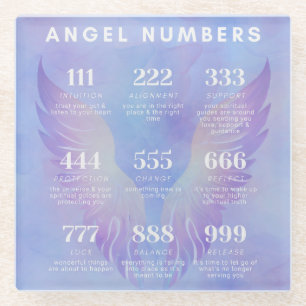Angel Number Meanings Collection Glasuntersetzer