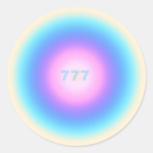 Angel Numbers 777 - Gutes Glück Runder Aufkleber