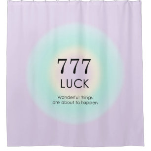 Angel Numerology 777 Luck Duschvorhang