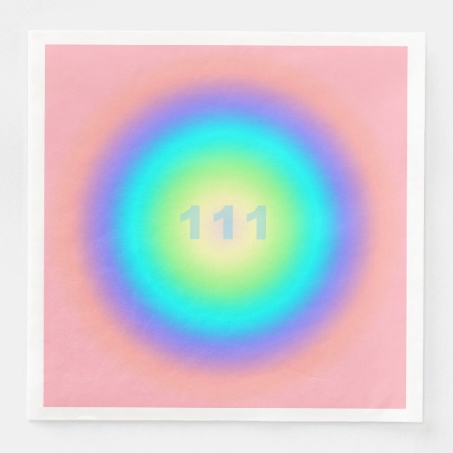 Angel Nummer 111 - Manifestation Serviette (Vorderseite)