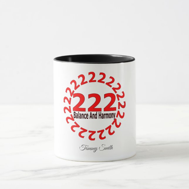 Angel Nummer 222 - Gleichgewicht, Harmonie und Aus Tasse (Zentrum)