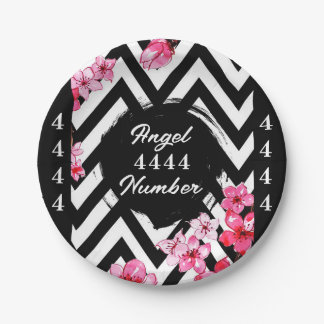 Angel Nummer "4444" Pappteller