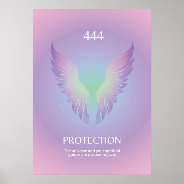 Angel Nummer 444 Aura Poster (Vorne)