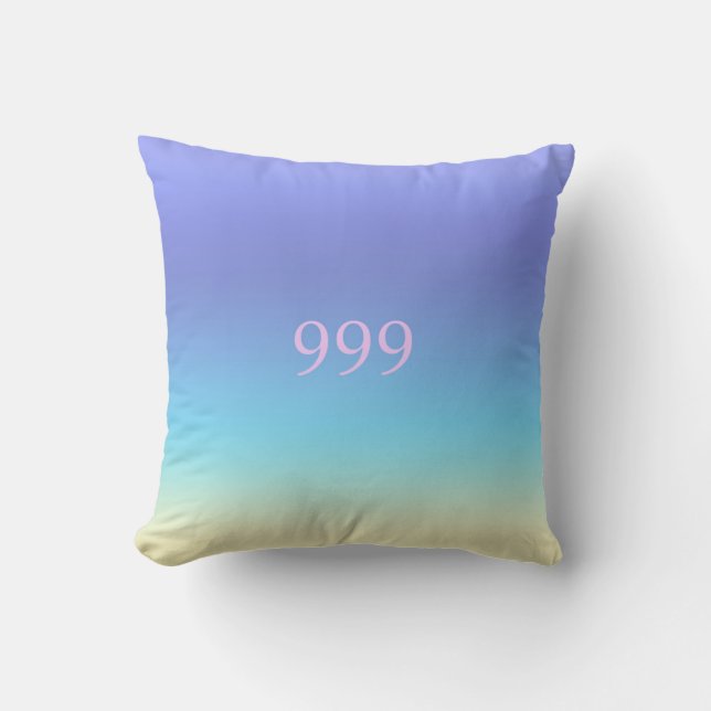 Angel Nummer 999 Kissen (Vorderseite)