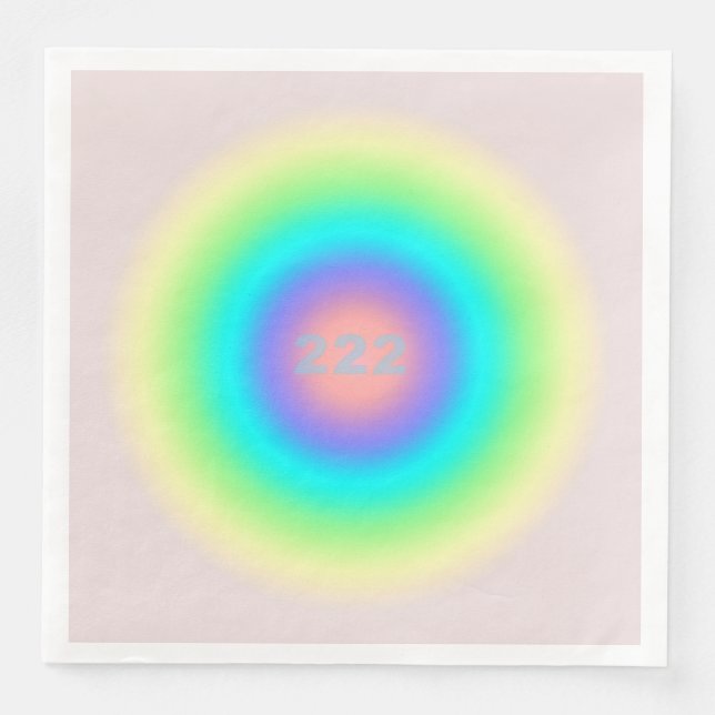 Angel Nummern 222 - Balance & Harmonie Serviette (Vorderseite)