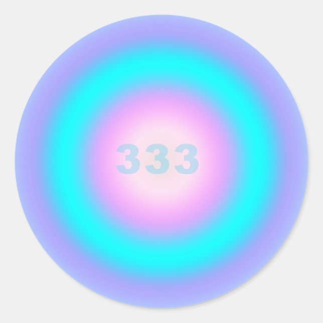 Angel Nummern 333 - Kreativität & Aktion Runder Aufkleber (Vorderseite)