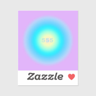 Angel-Nummern 555 - Veränderungen am Horizont Aufkleber