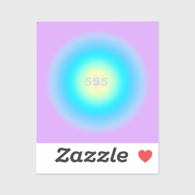 Angel-Nummern 555 - Veränderungen am Horizont Aufkleber (Blatt)