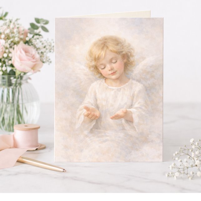 Angel of Surrender Watercolor Blank Karte (Von Creator hochgeladen)