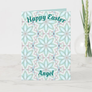 ANGEL ~ Personalisiertes Osterkartenmuster Feiertagskarte