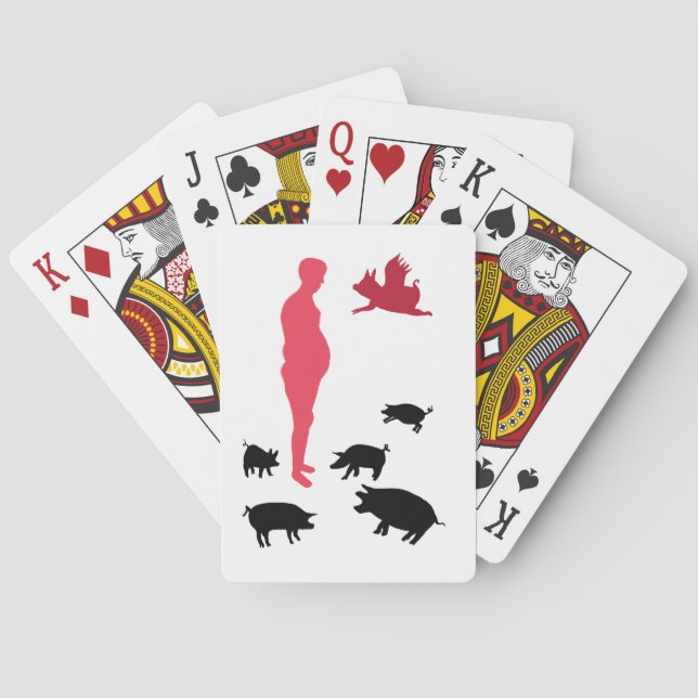 Angel Pgs Happy Meal Vegeterian Spielkarten (Rückseite)