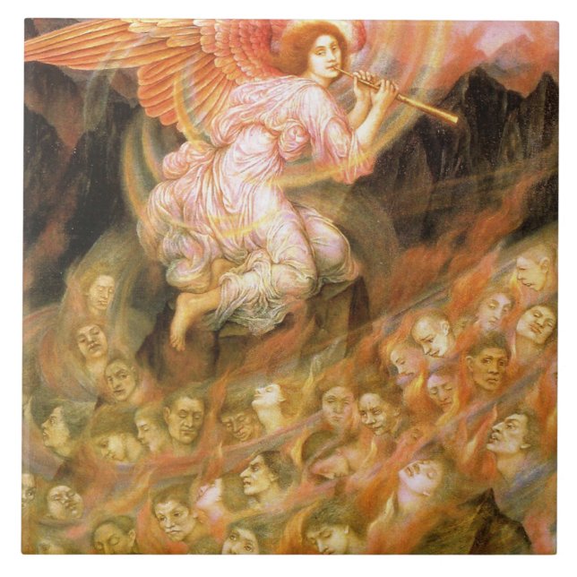 Angel Piping zu den Soulen in der Hölle Fliese (Vorderseite)