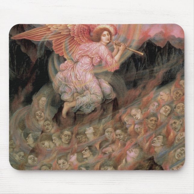 Angel Piping zu Soulen in Hell von Evelyn De Morga Mousepad (Vorne)