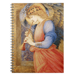 Angel Playing a Flageolet (von Edward Burne-Jones) Notizblock
