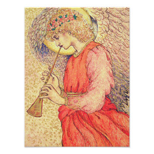 Angel Playing Fotodruck