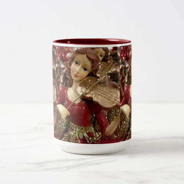 ANGEL PLAYING VIOLIN KAFFEE UND TEE TASSE (Mittel)