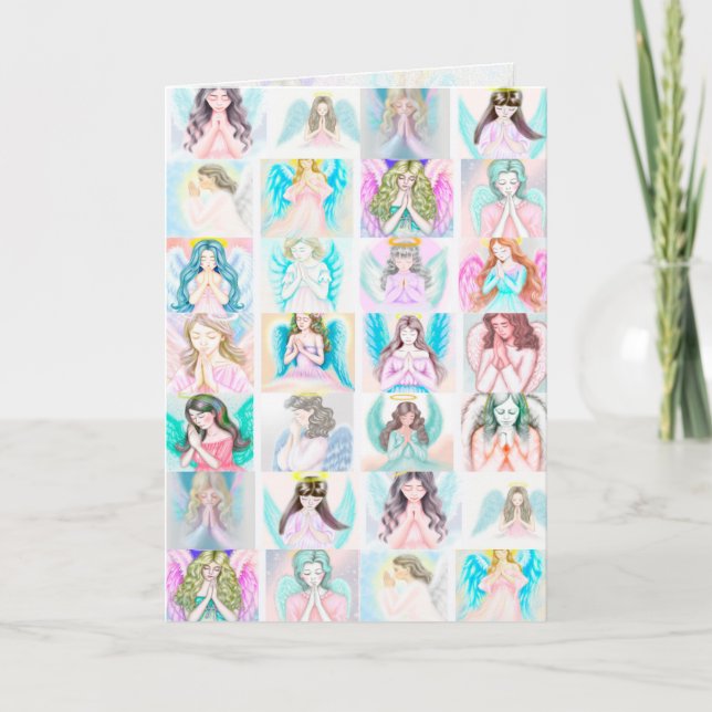 Angel Prayers Gruß/Note Card Karte (Vorderseite)