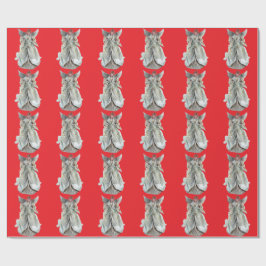 Angel Red Wrapping Paper Geschenkpapier
