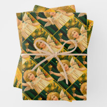 Angel ringing the bell for Christmas time