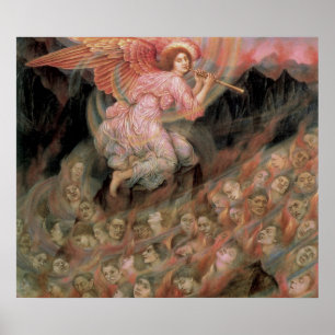 Angel-Rohrleitung zu Soule in Hell von Evelyn De M Poster