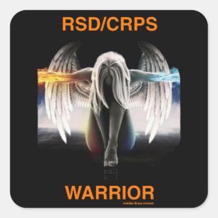 Angel...RSD/CRPS Quadratischer Aufkleber