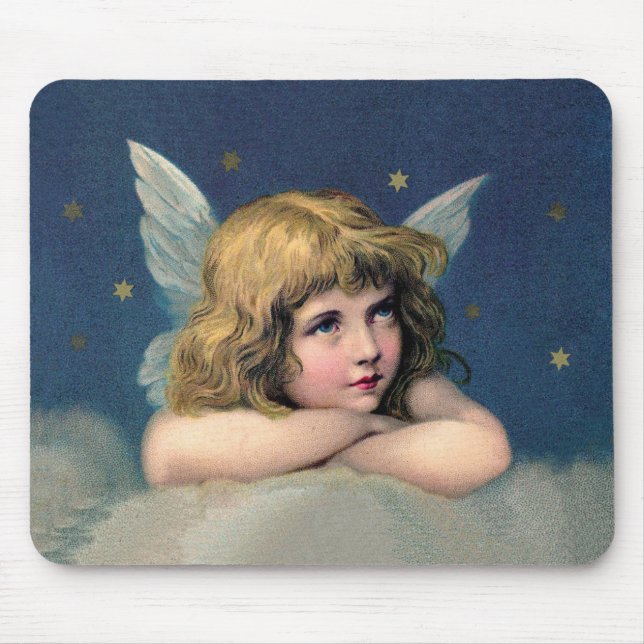 Angel-Ruhen auf einem Cloud-Mousepad Mousepad (Vorne)