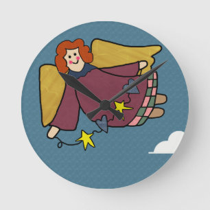 Angel Runde Wanduhr