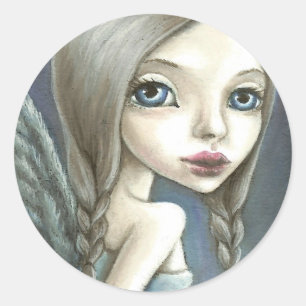 Angel Runder Aufkleber