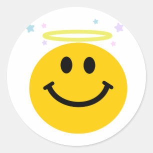 Angel Runder Aufkleber