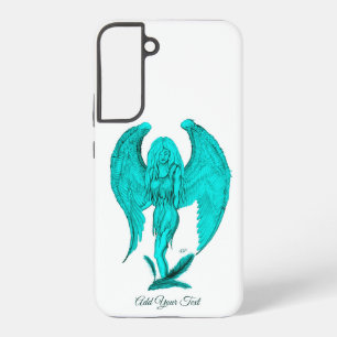 Angel , Schwarz und Grün Samsung Galaxy Hülle