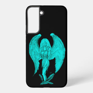 Angel , Schwarz und Grün Samsung Galaxy Hülle