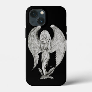 Angel - Schwarzweiß-Design Case-Mate iPhone Hülle