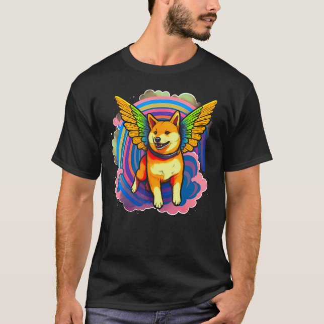 Angel Shiba Inu Dog T-Shirt (Vorderseite)