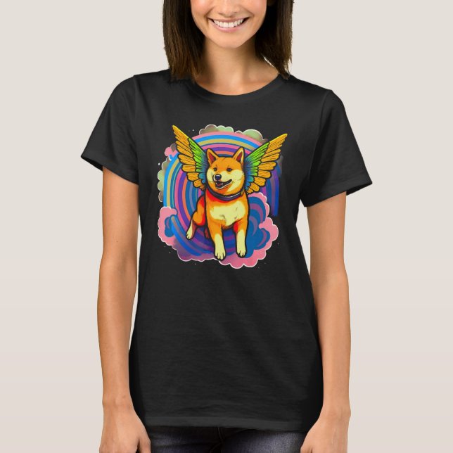 Angel Shiba Inu Dog T-Shirt (Vorderseite)