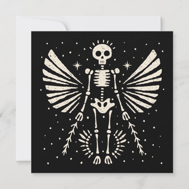 Angel skeleton Gothic Christmas (Vorderseite)