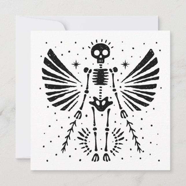 Angel skeleton Gothic Christmas (Vorderseite)